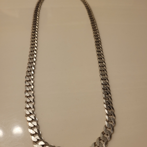 Men's 925 Italy Sterling Silver Chain 21 Inches - Picture 2 of 5